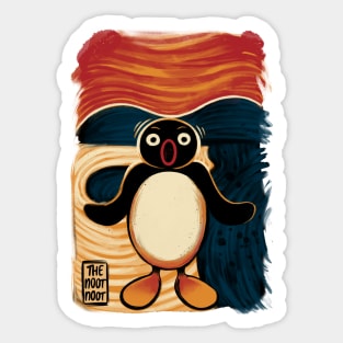 Noot Noot Scream Sticker